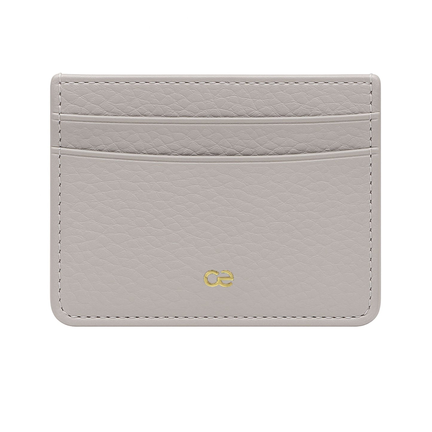 Veganer Hellgrauer Cardholder – Minimalistisches und stilvolles Kartenetui aus hochwertigem Leder.