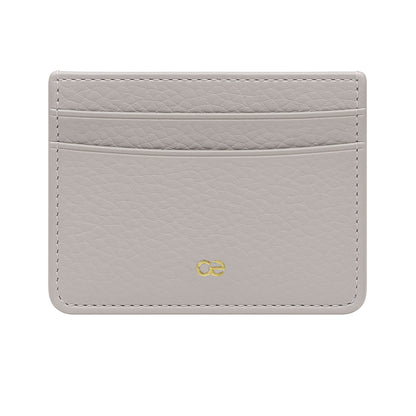 Veganer Hellgrauer Cardholder – Minimalistisches und stilvolles Kartenetui aus hochwertigem Leder.