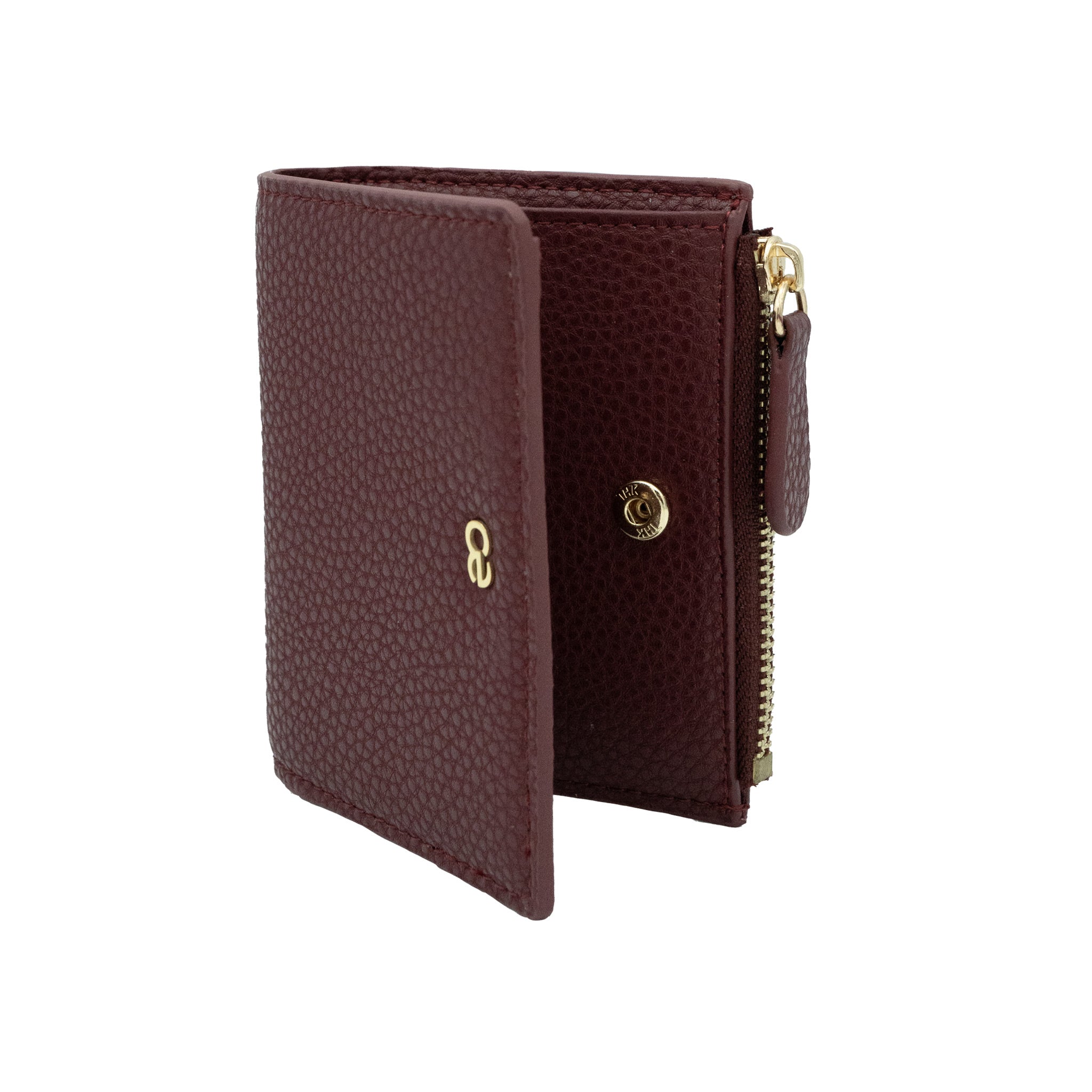 Cherry Red Coin Wallet – Minimalistischer und eleganter Geldbeutel aus veganem Leder
