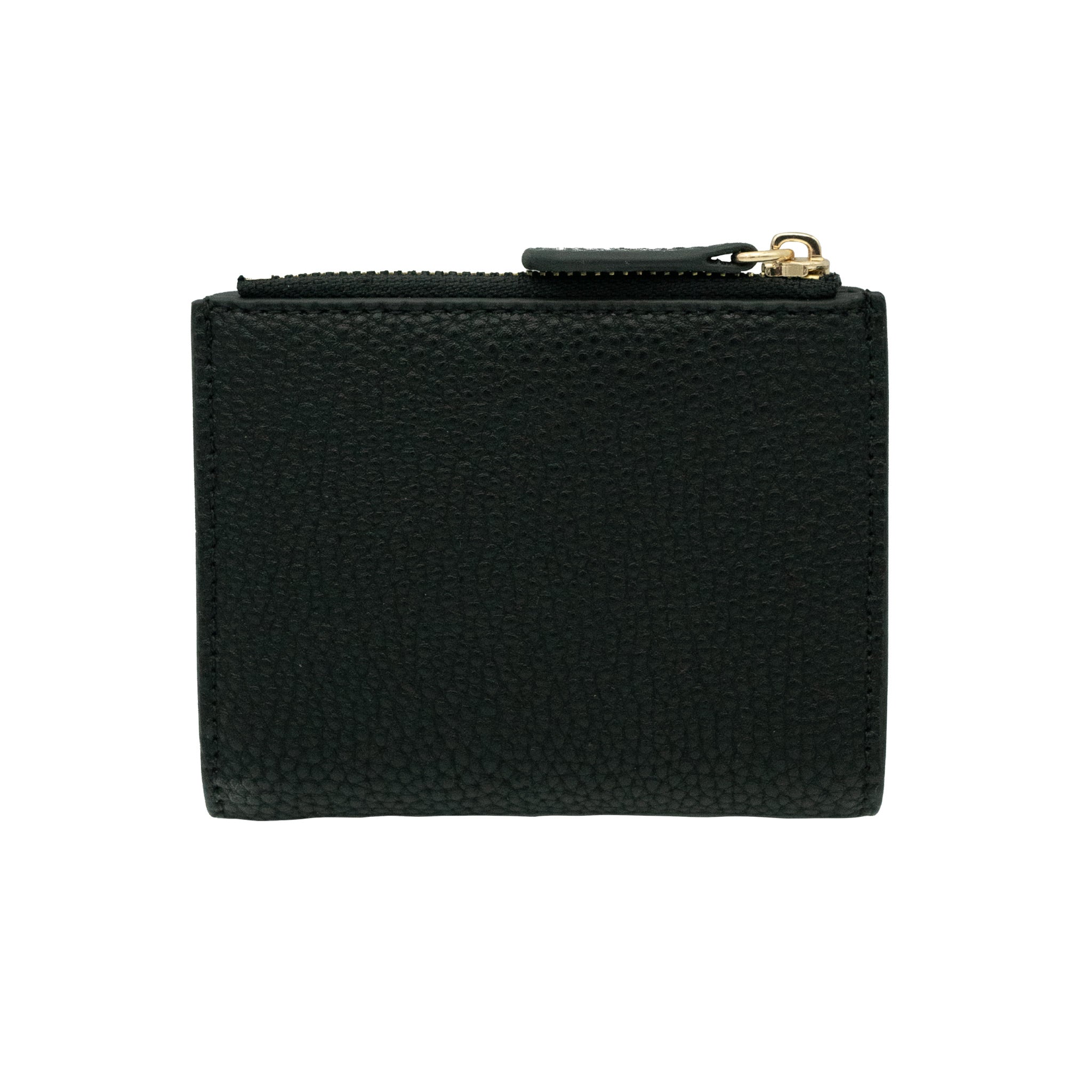 Veganer Schwarzer Coin Wallet – Minimalistischer und eleganter Geldbeutel von der Rückseite
