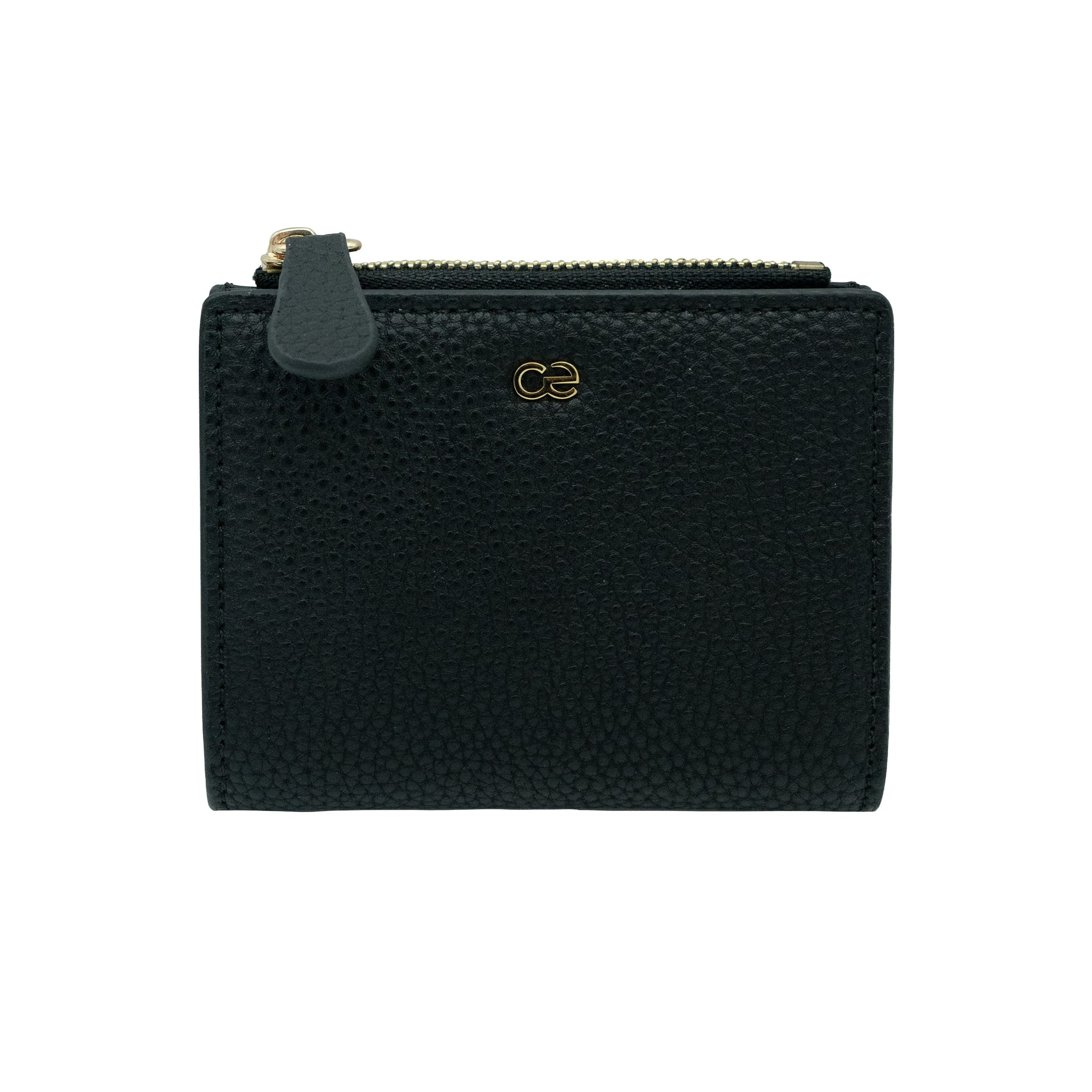 Veganer Schwarzer Coin Wallet – Minimalistischer und eleganter Geldbeutel aus nachhaltigem Material