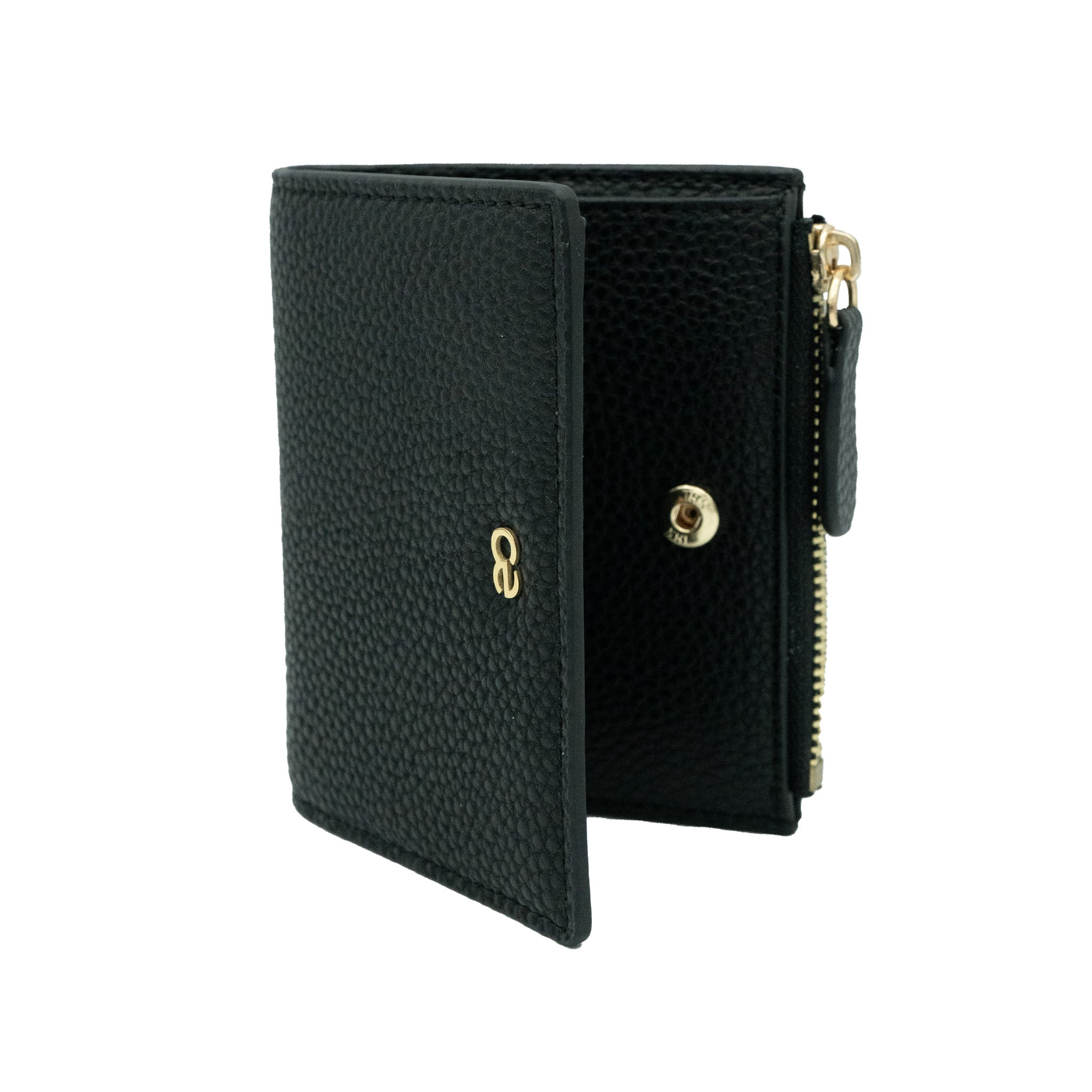 Coin Wallet in schwarz – Minimalistischer und eleganter Geldbeutel aus nachhaltigem Material