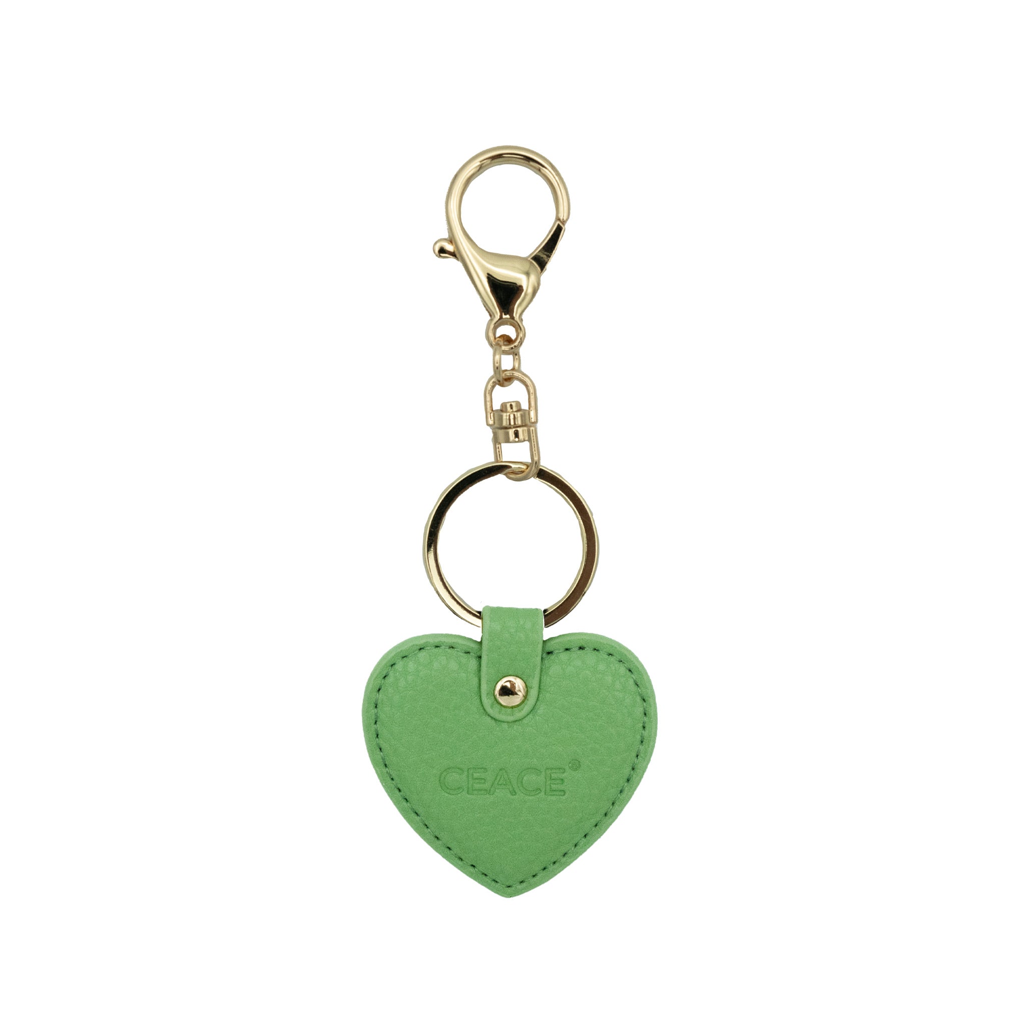 Veganer Herzanhänger in Mint Green – Minimalistischer und niedlicher Anhänger aus nachhaltigem Material